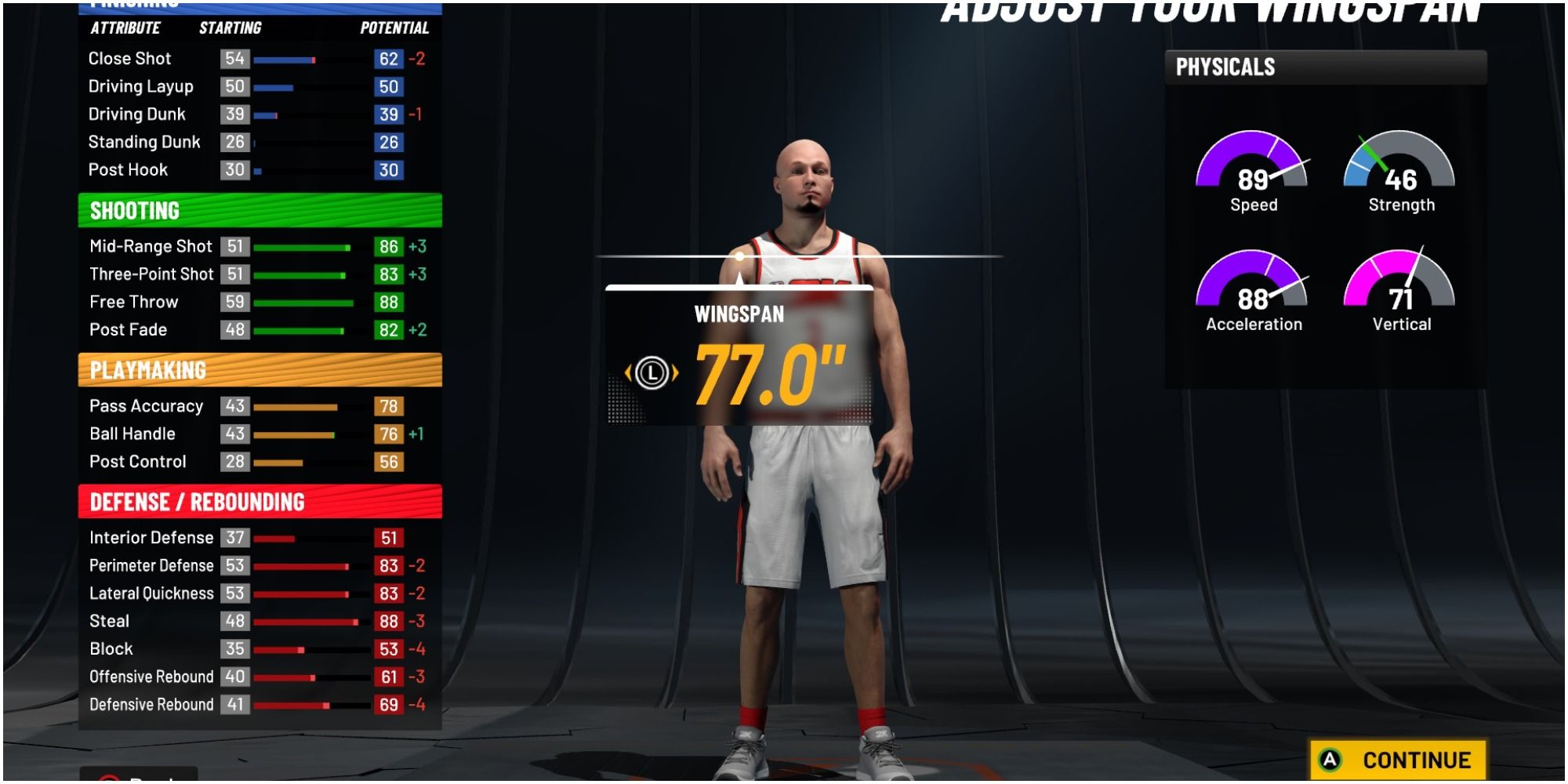 NBA 2K22 Shrinking The Wingspan Down To 77 Inches