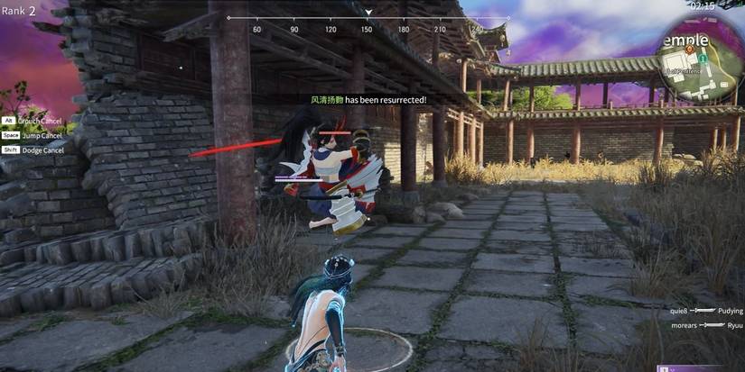 Naraka-Bladepoint character facing enemies and growing their cultivation and talent bars