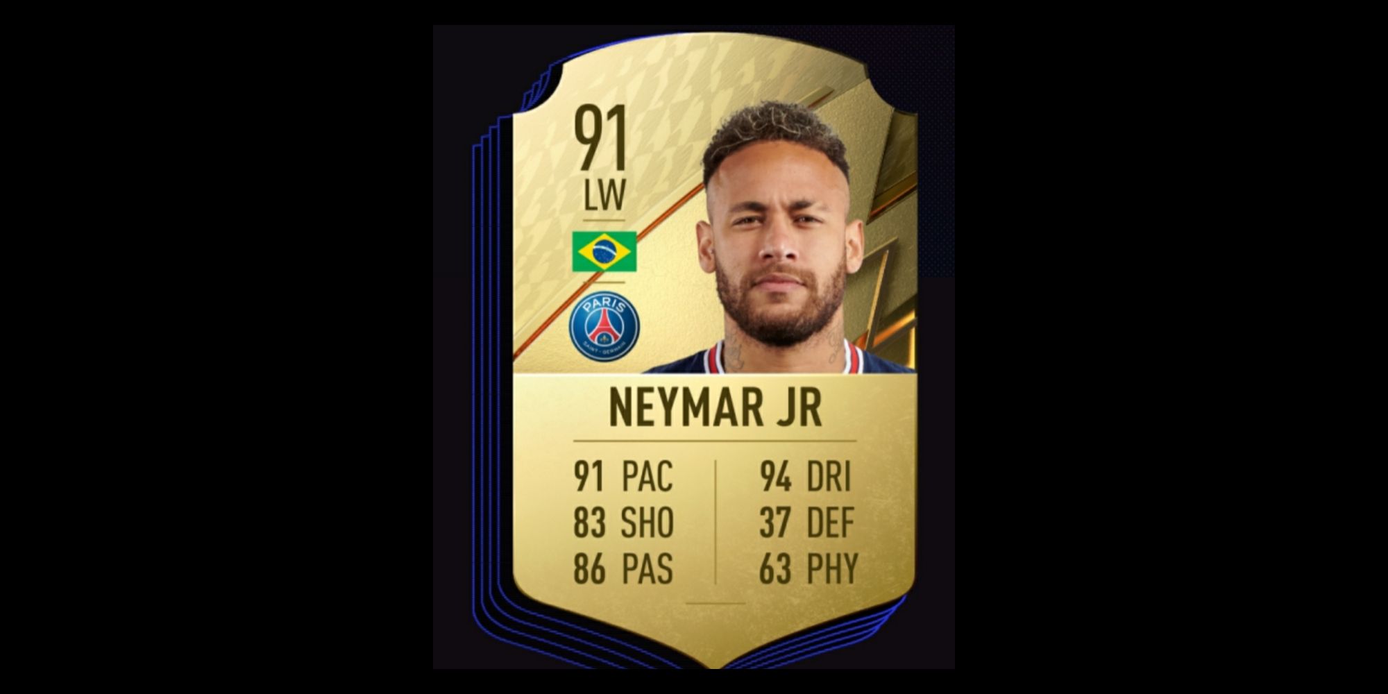 Neymar card in FIFA 22