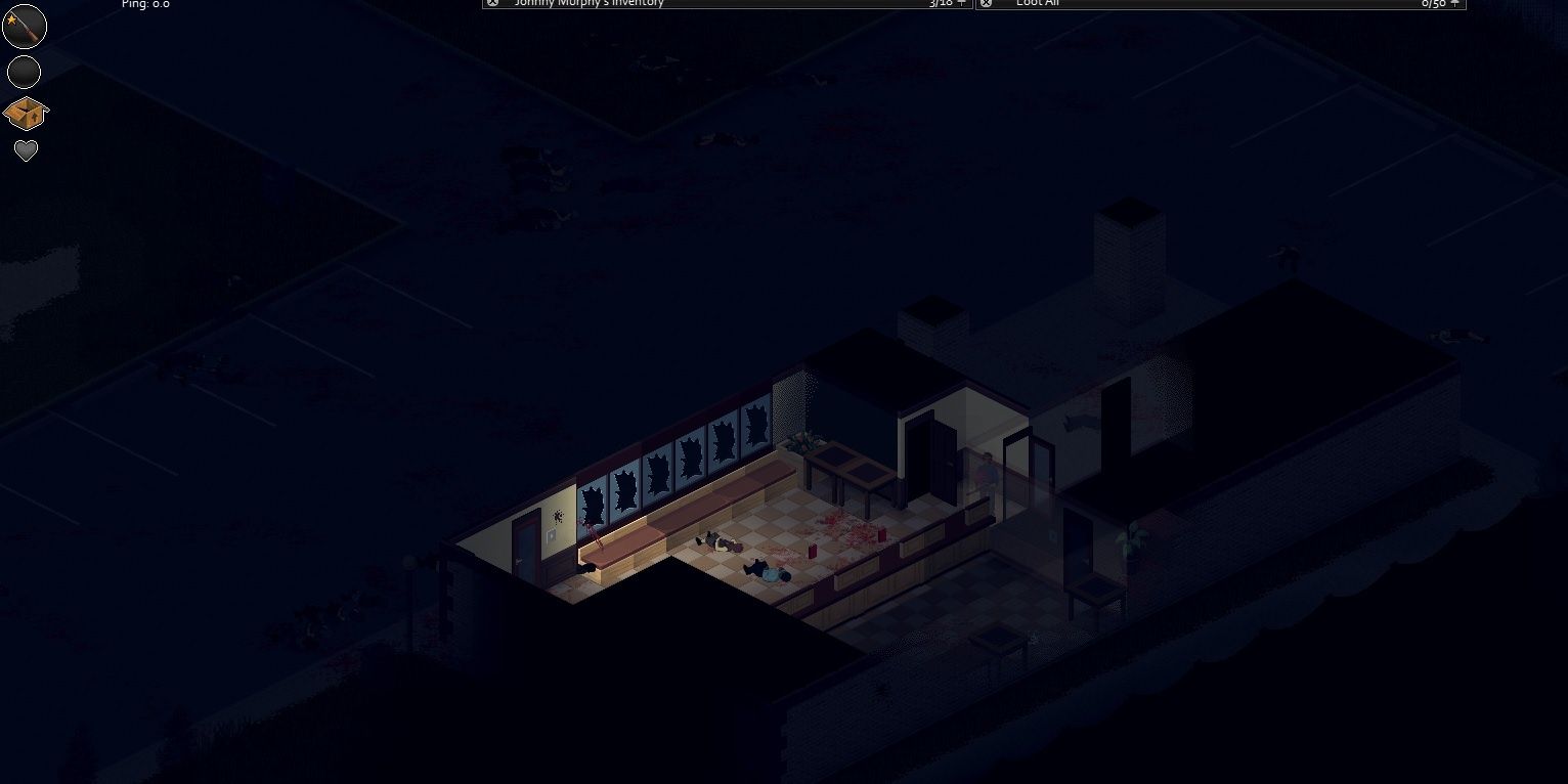 Night gameplay in Project Zomboid