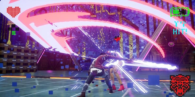 Fighting enemies in No More Heroes III