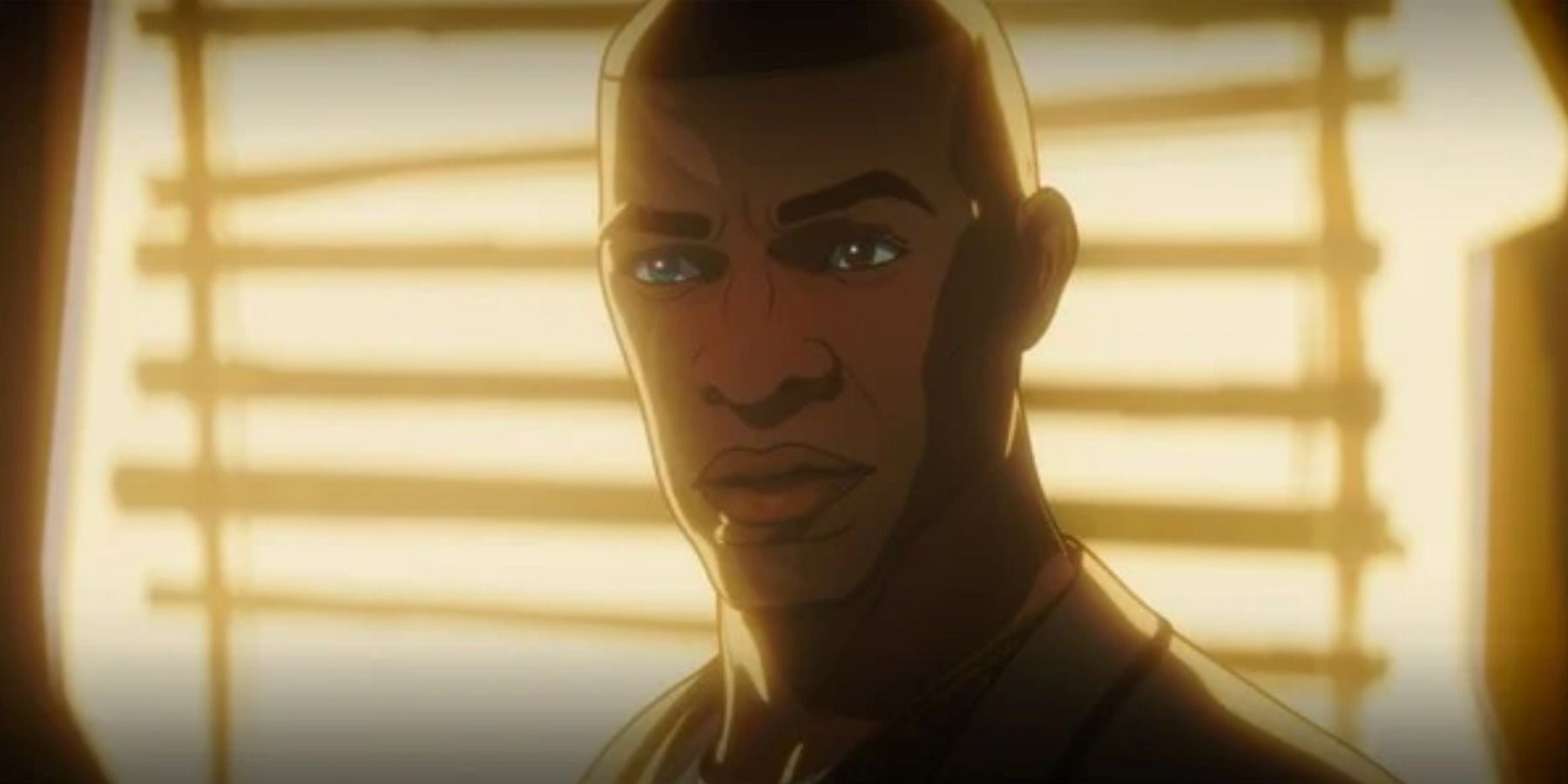 O-Bengh stands in front of a door illuminated by sunlight in What If episode 4