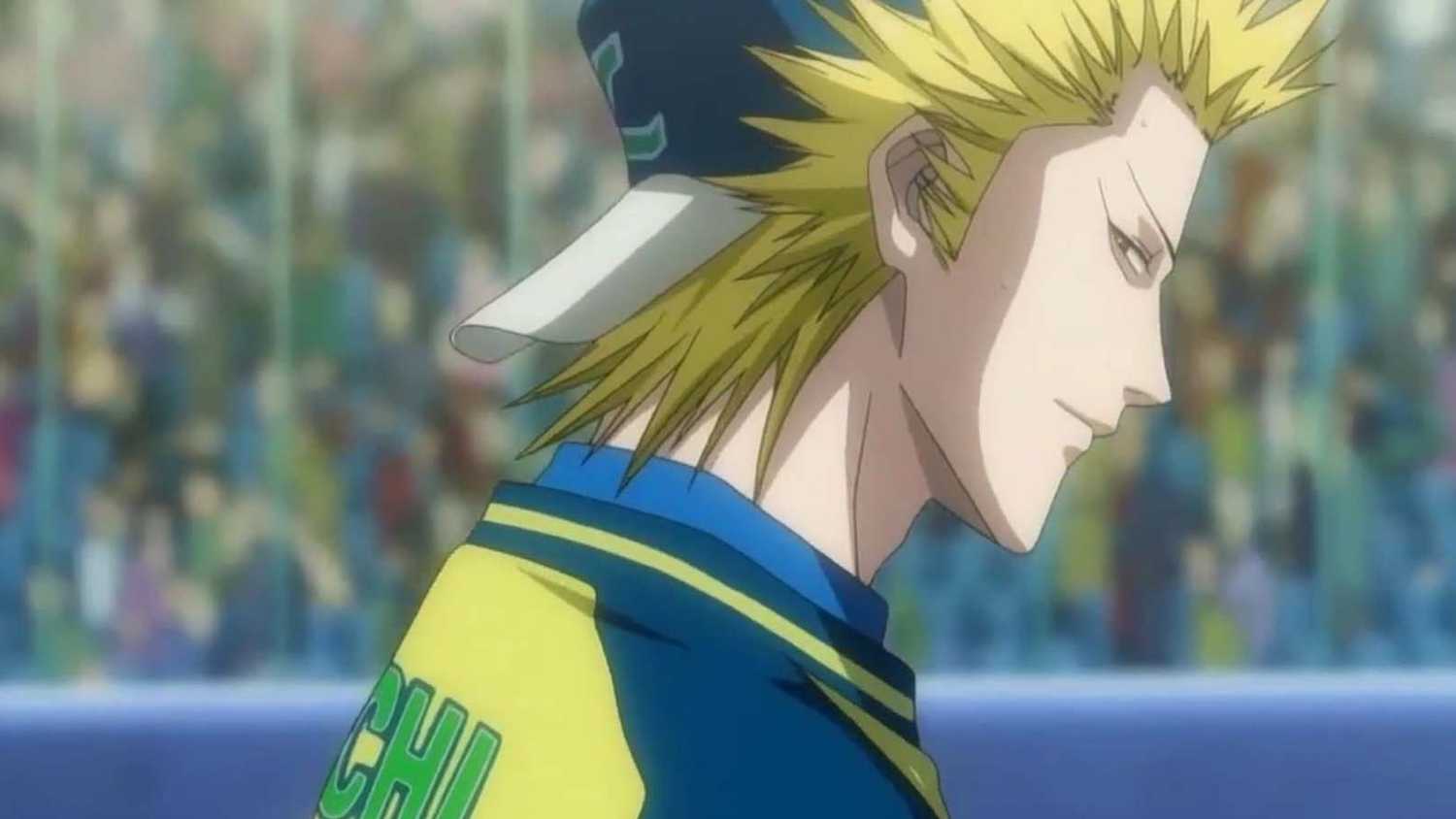 One Outs: Psychologische Kriegsführung im Baseball Toua Tokuchi in One Outs, mit einem Pokerface und Baseball-Kappe