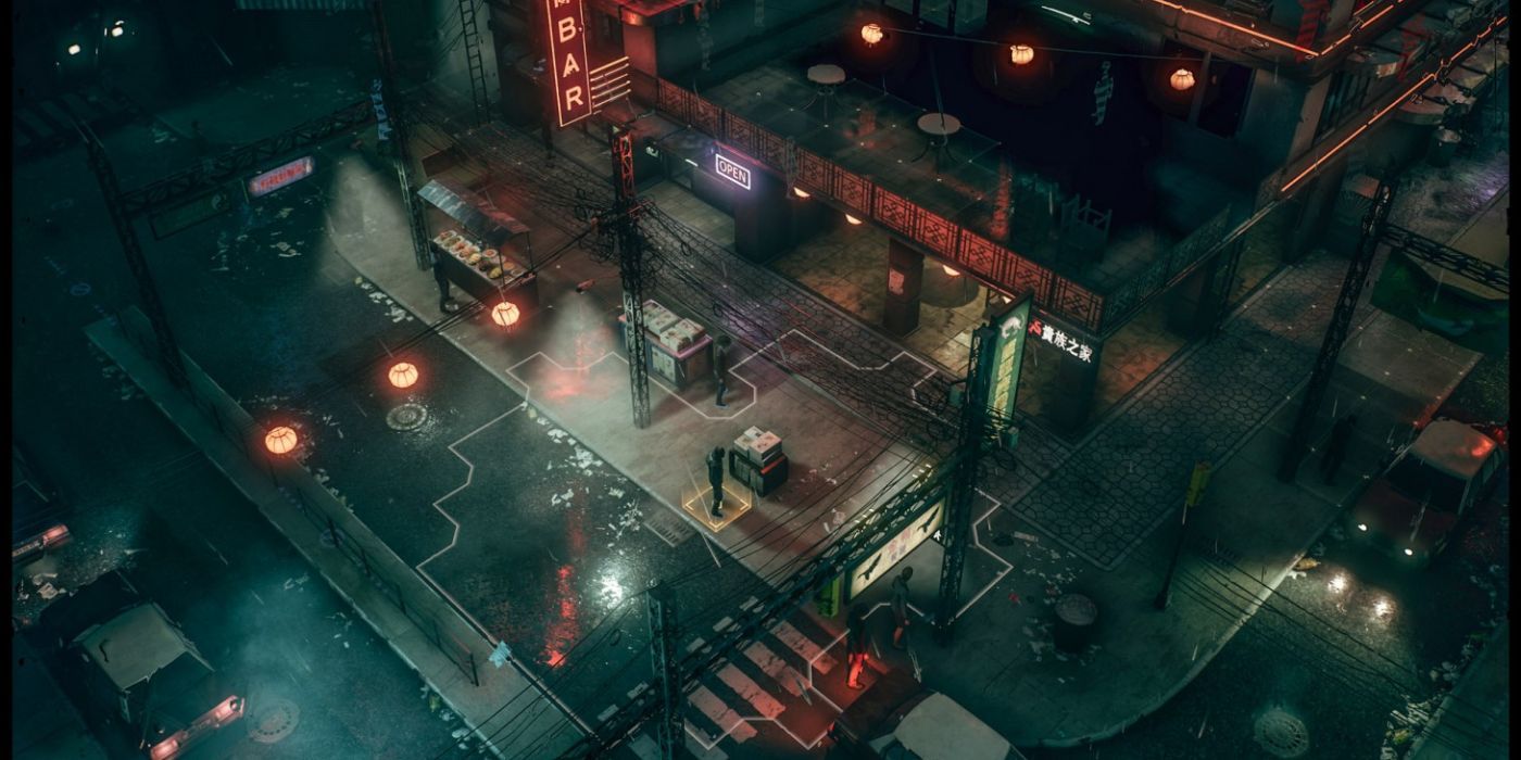Phantom Doctrine Walking Through a Neon Lit Chinese City