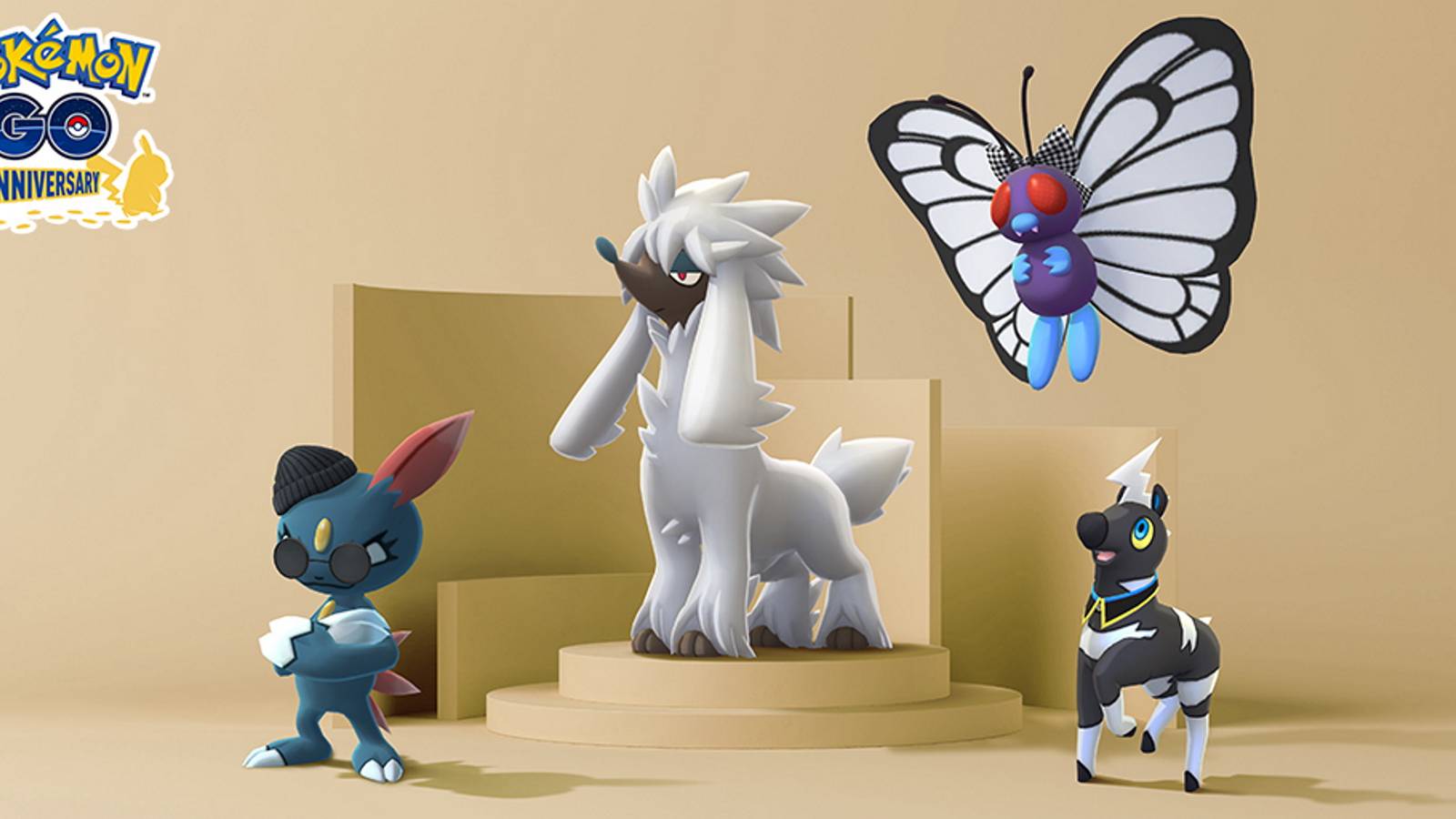 Pokemon GO sneasel butterfree furfrou Blitzle fashionable style