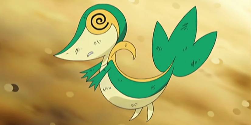 Pokemon Snivy Fainting anime