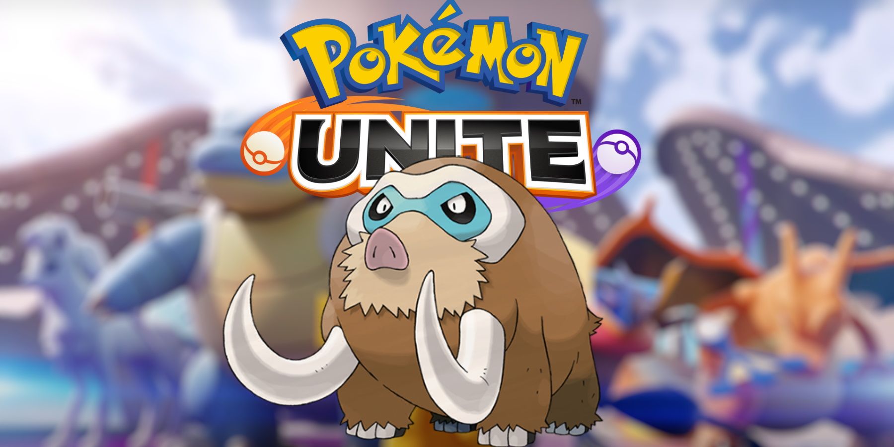 Pokemon Unite mamoswine team with logo