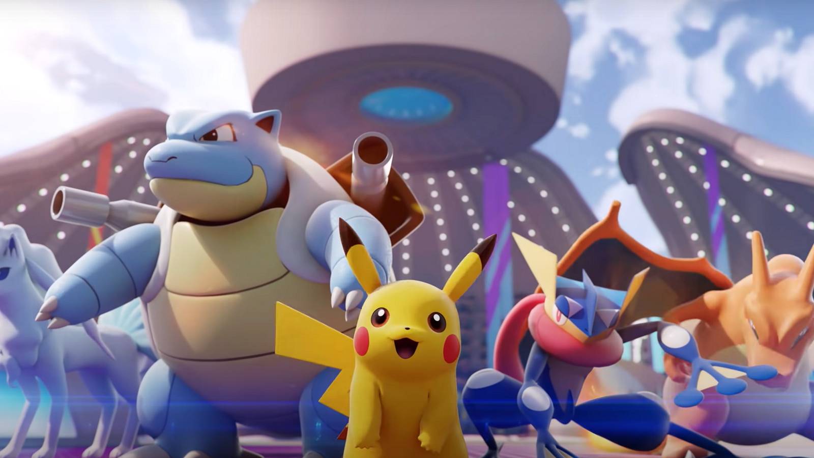 Pokemon Unite pikachu blastoise ninetails greninja charizard team
