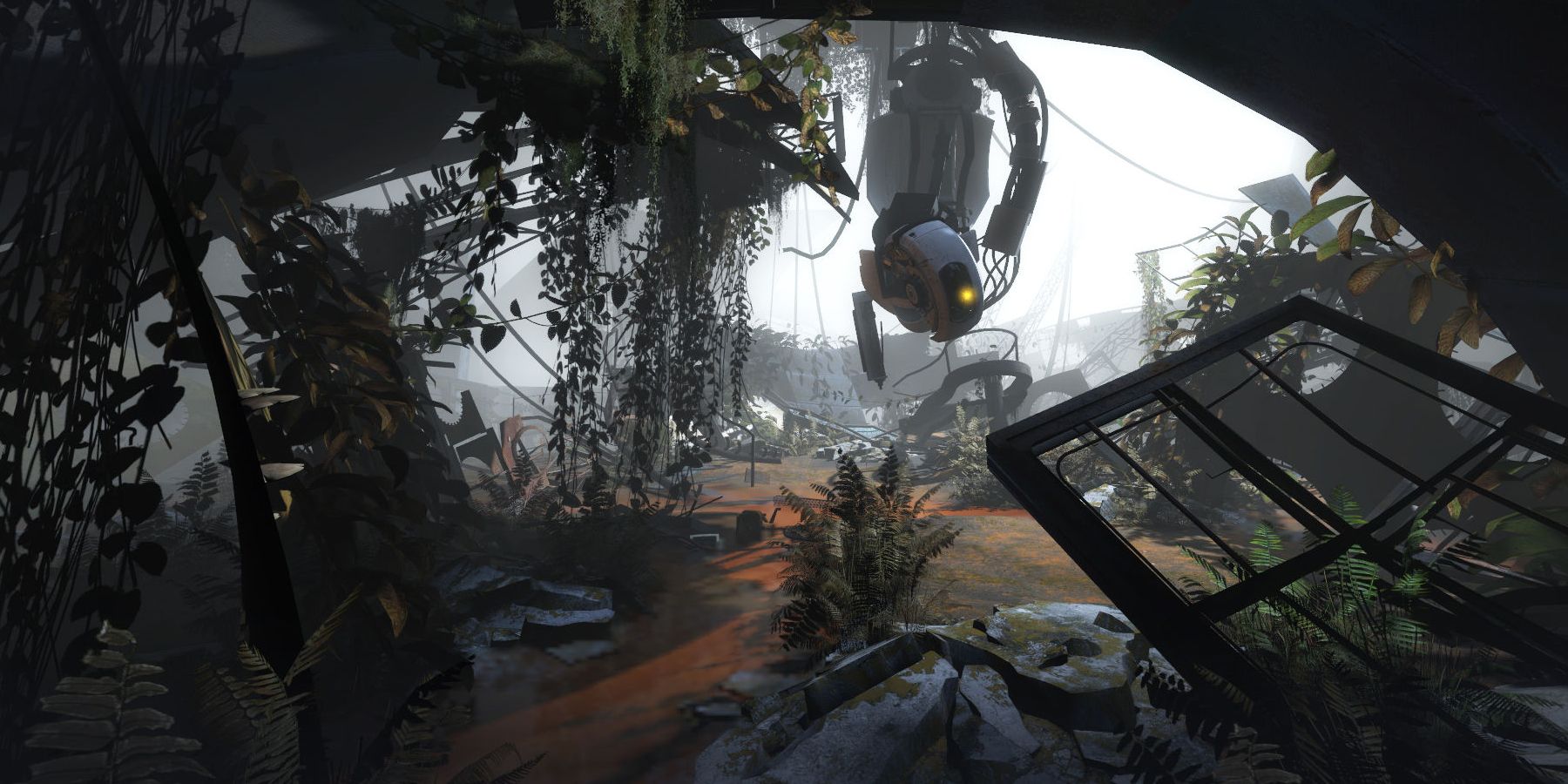 Portal 2 Glados is shown in an open area