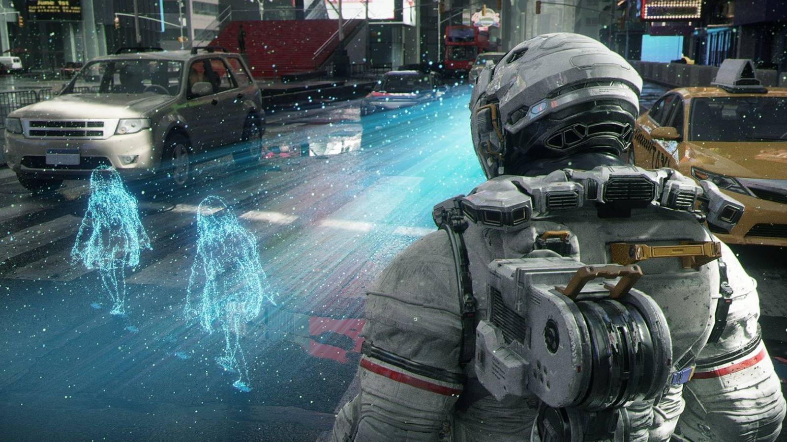 Pragmata protagonist in the cinematic reveal trailer