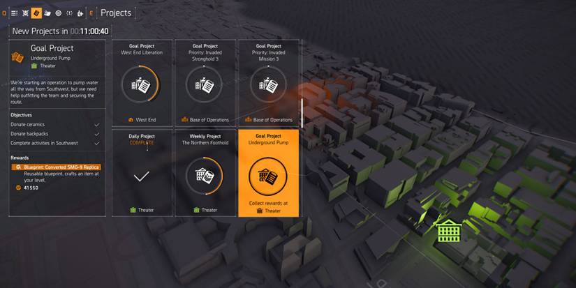 Projects in The Division 2