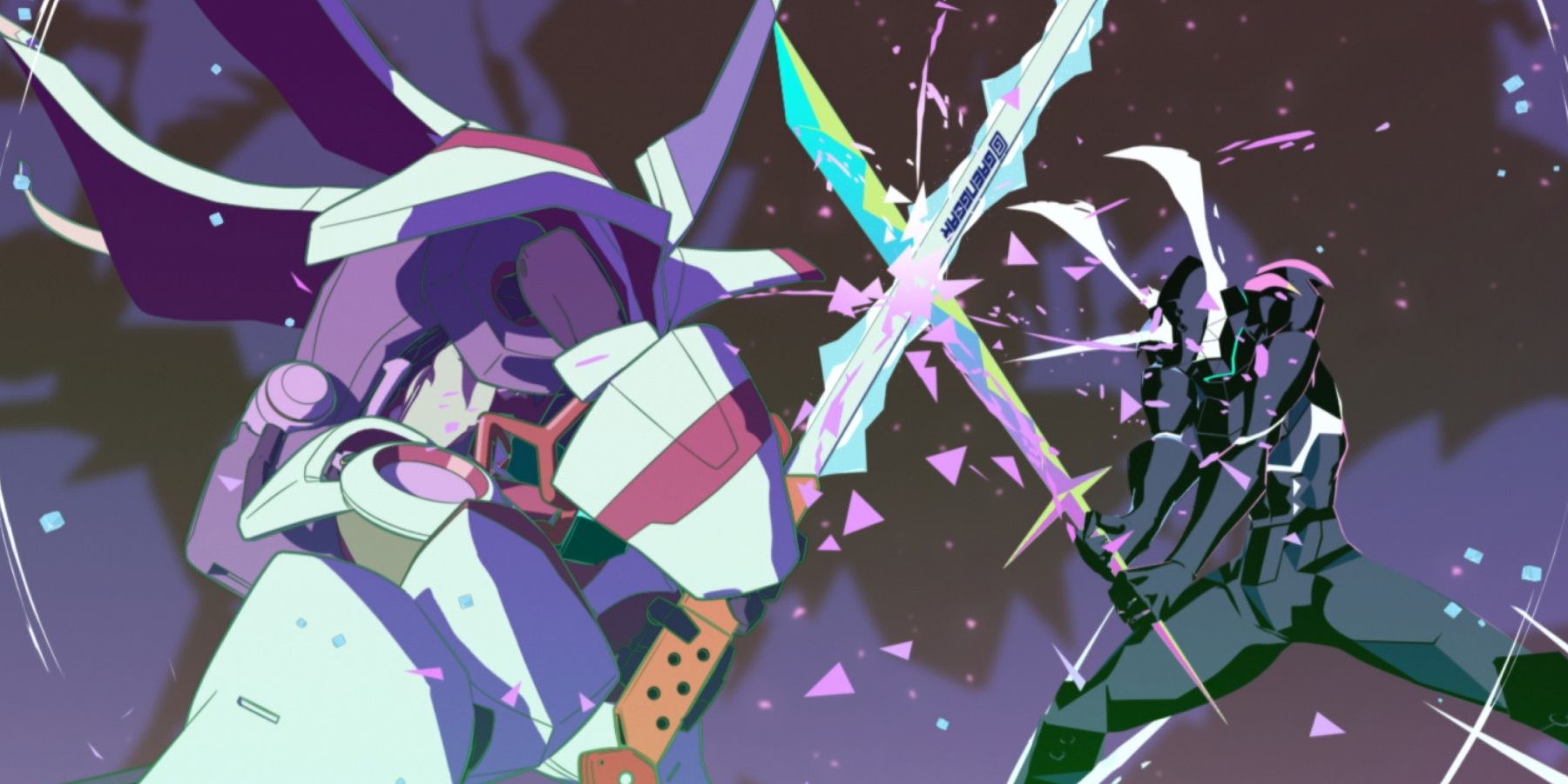 Promare anime mecha fight