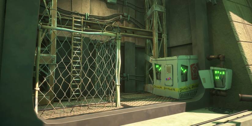 The dam behind the waterfall in Psychonauts 2