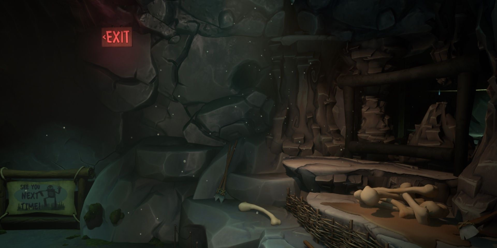 The secret entrance in Sassclops Cave in Psychonauts 2 