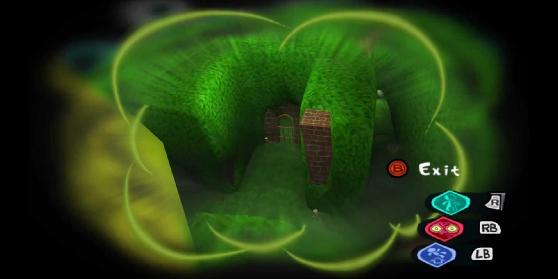 Clairvoyance being used on a bird in Psychonauts