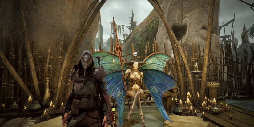 Remnant From The Ashes - The Slayer Armor And The Iskal Queen On Her Makeshift Throne