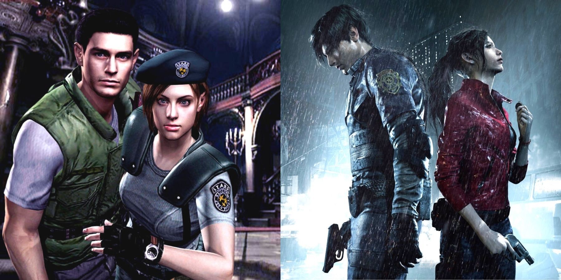 Resident Evil 1 и 2 Крис Джилл Леон и Клэр