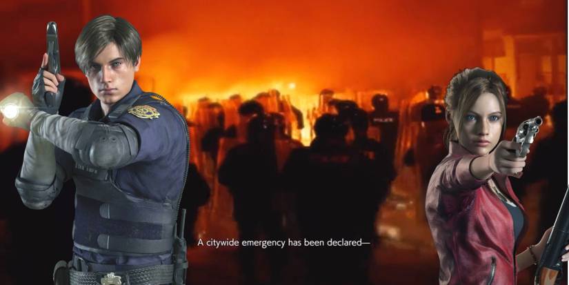 Resident Evil 2 Remake Leon And Claire Raccoon City