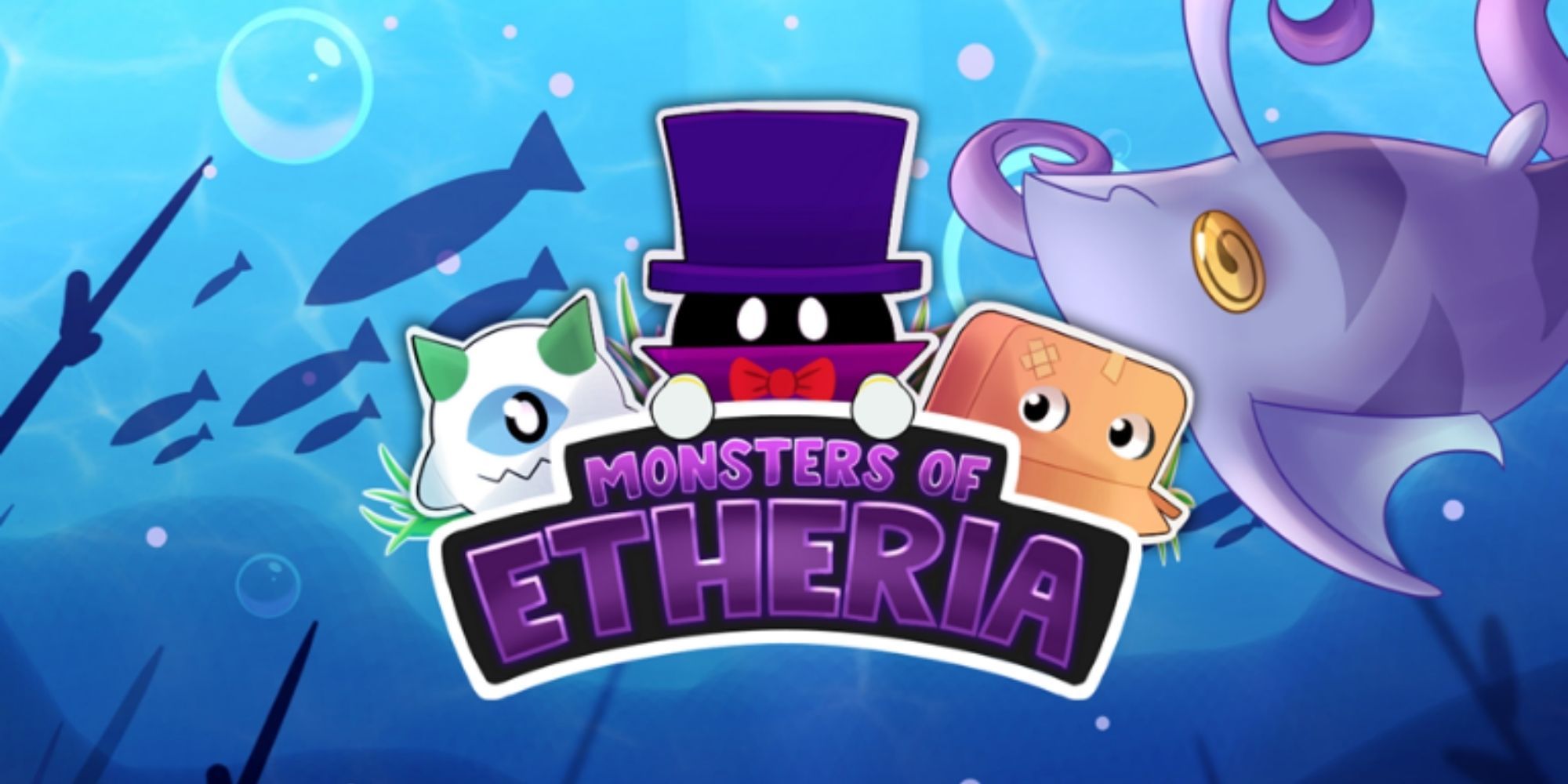 Image still of various Etherians from Roblox game Monsters of Etheria. 