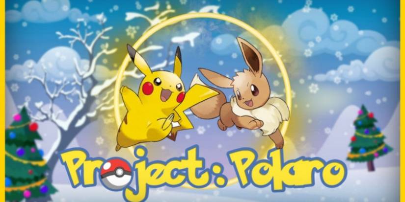 Image still of Pikachu and Eevee from Roblox game Project Polaro.