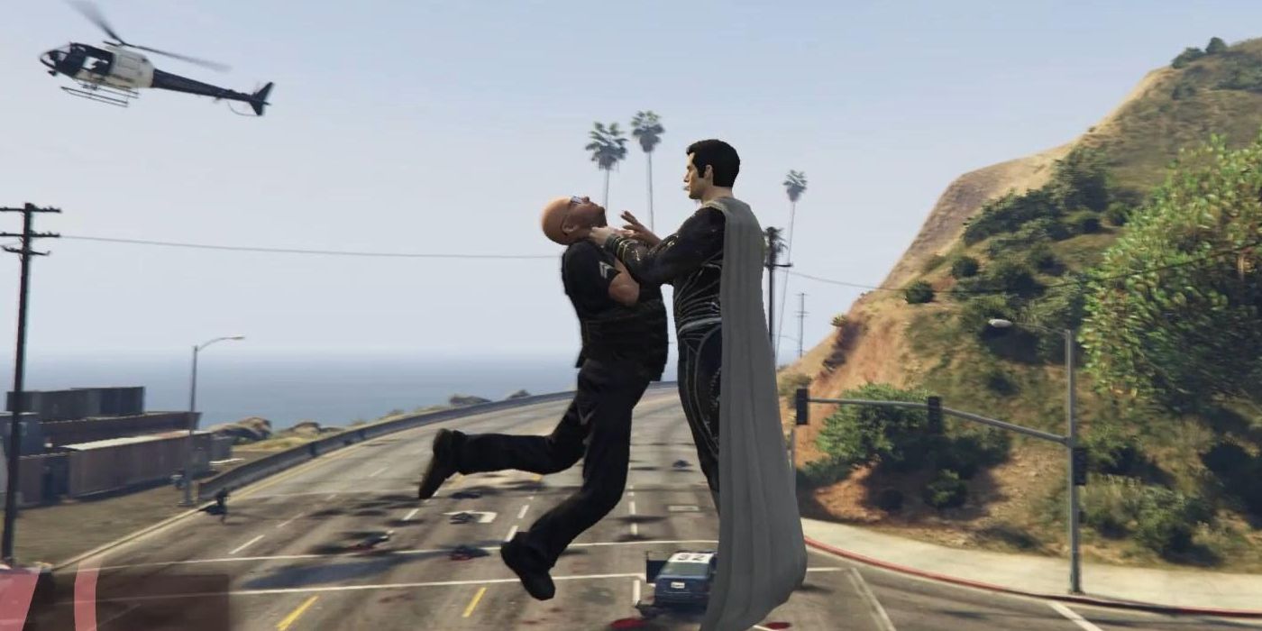 Saints Row vs Grand Theft Auto GTA Modding Addons Superman