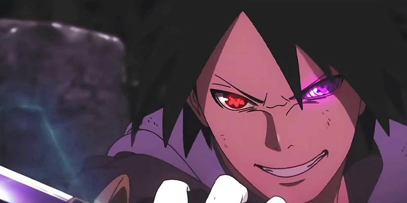 Boruto fighting against Sasuke Uchiha Momoshiki