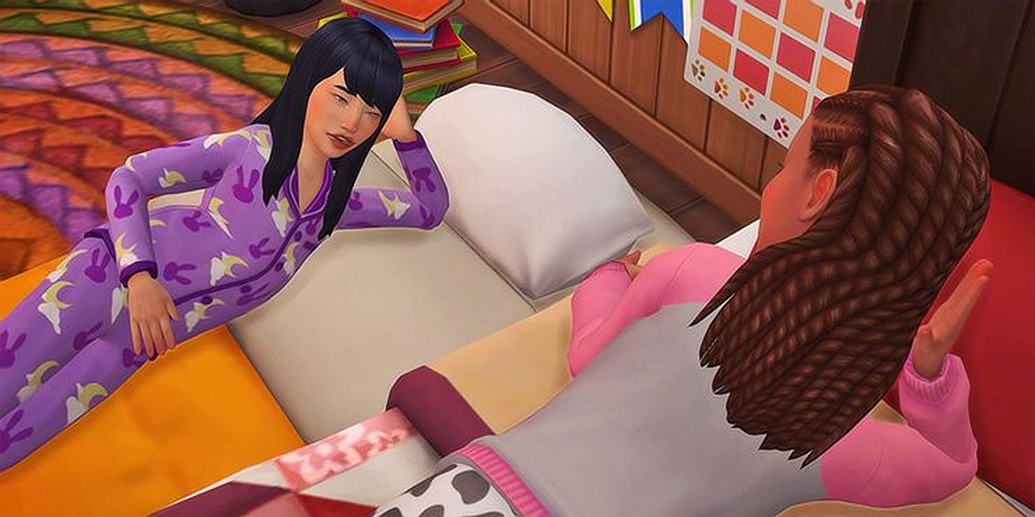 The Sims 4 Sleepover mod