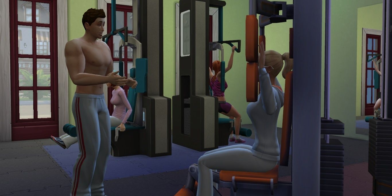 Sims Working Out From The Sims 4