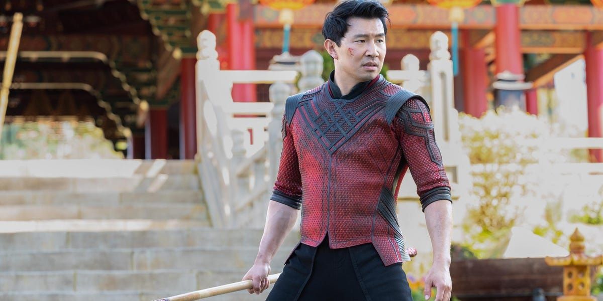 Simu Liu in costume in Shang-Chi and the Legend of the Ten Rings