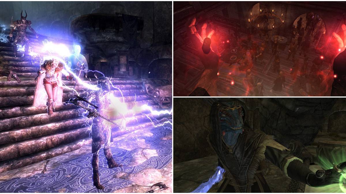 Chain Lightning & Frenzy Spells With A Sneaky Argonian From Skyrim