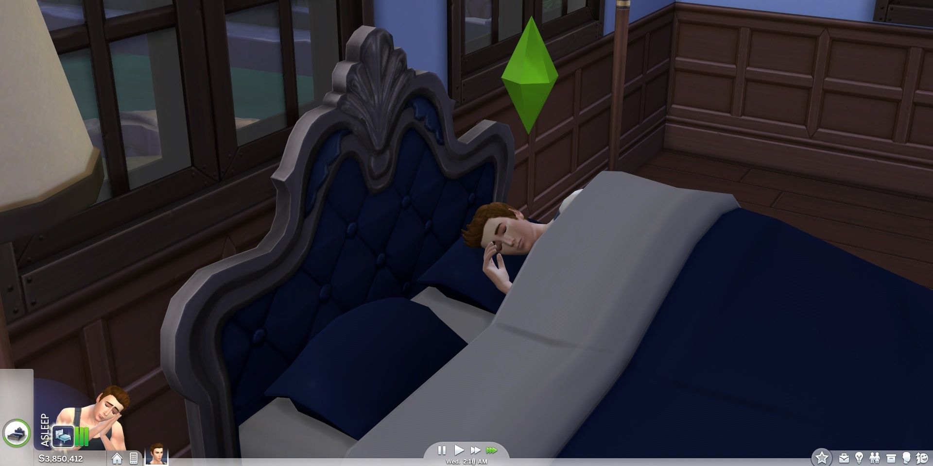 Sleeping Sim From The Sims 4