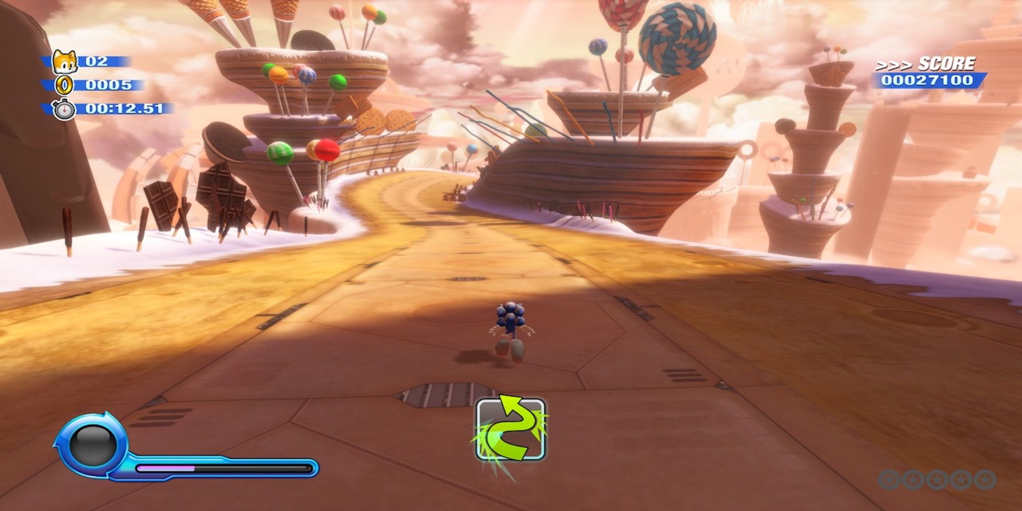 Running in 3D in Sonic Colors Ultimate