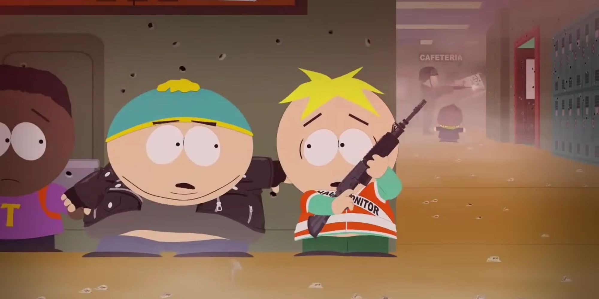 South Park Shot Butters as the Hall Monitor With A Gun