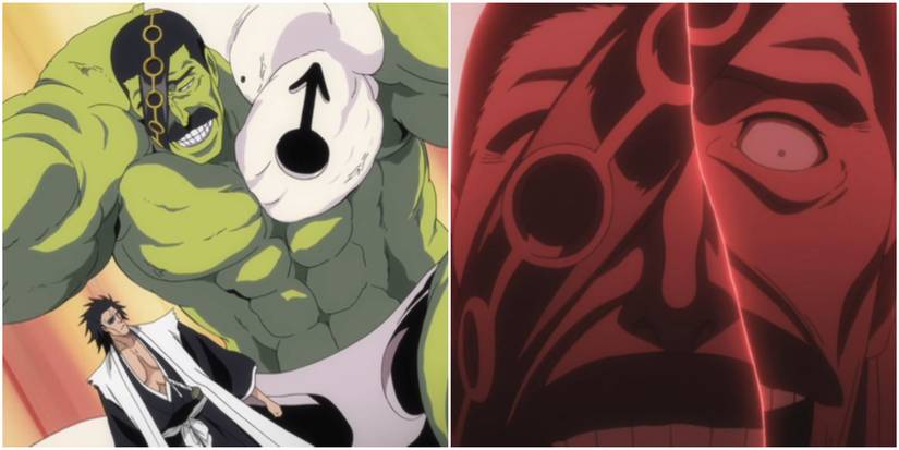 A Split Image Of Kenpachi VS Giriko