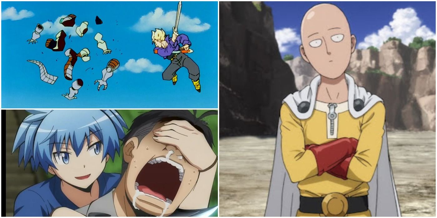 One-Hit-Kill Fights in Assassination Classroom and One Punch Man