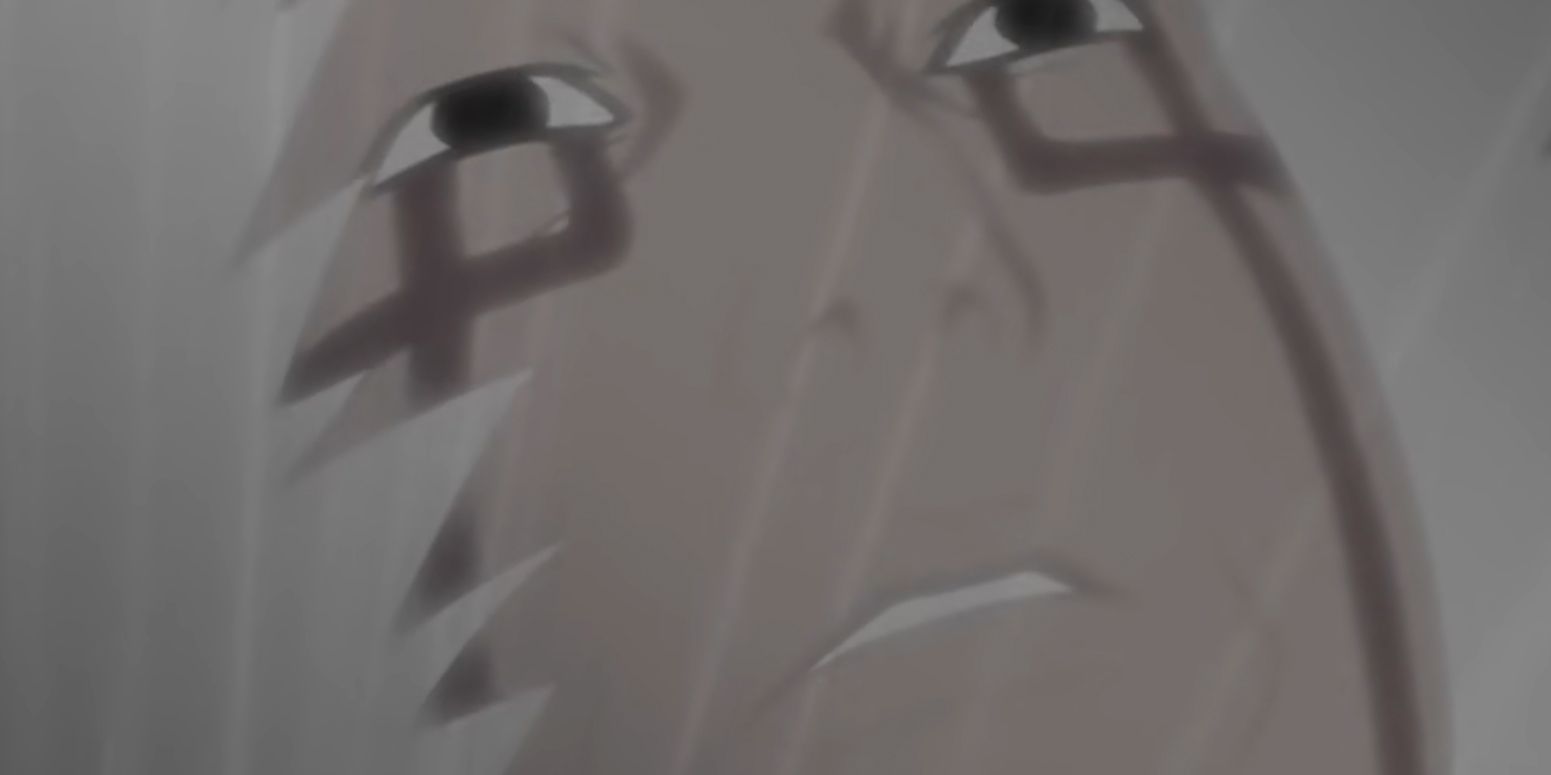 Still Frame From Naruto Shippuden Opening 6 -Sign- With Jiraiya Looking Up And Fading Away