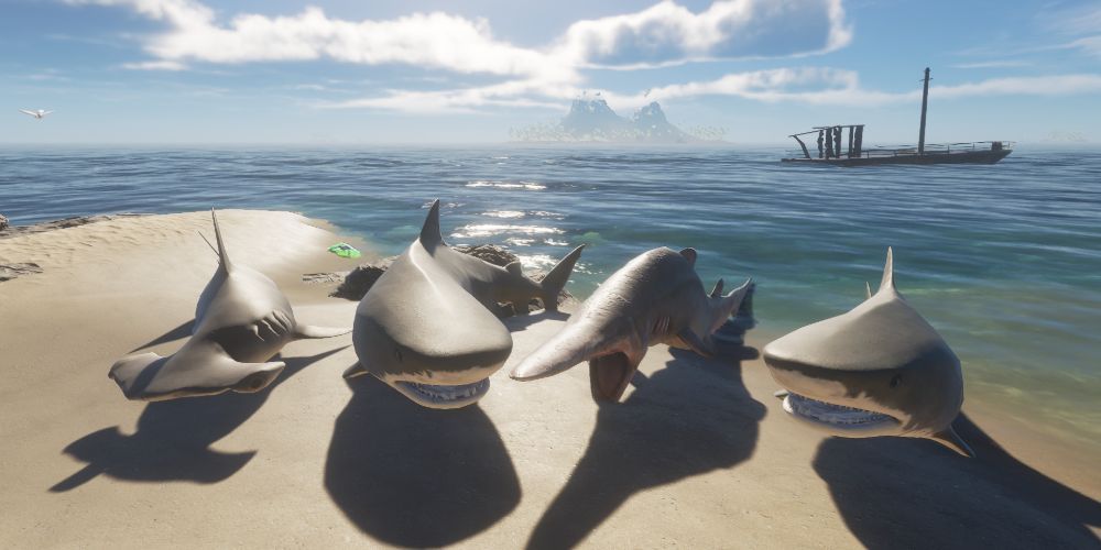 4 Dead Sharks In Stranded Deep 