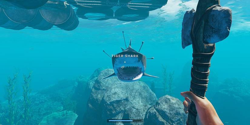 The Waters Of Stranded Deep Are Filled With Man Eating Sharks