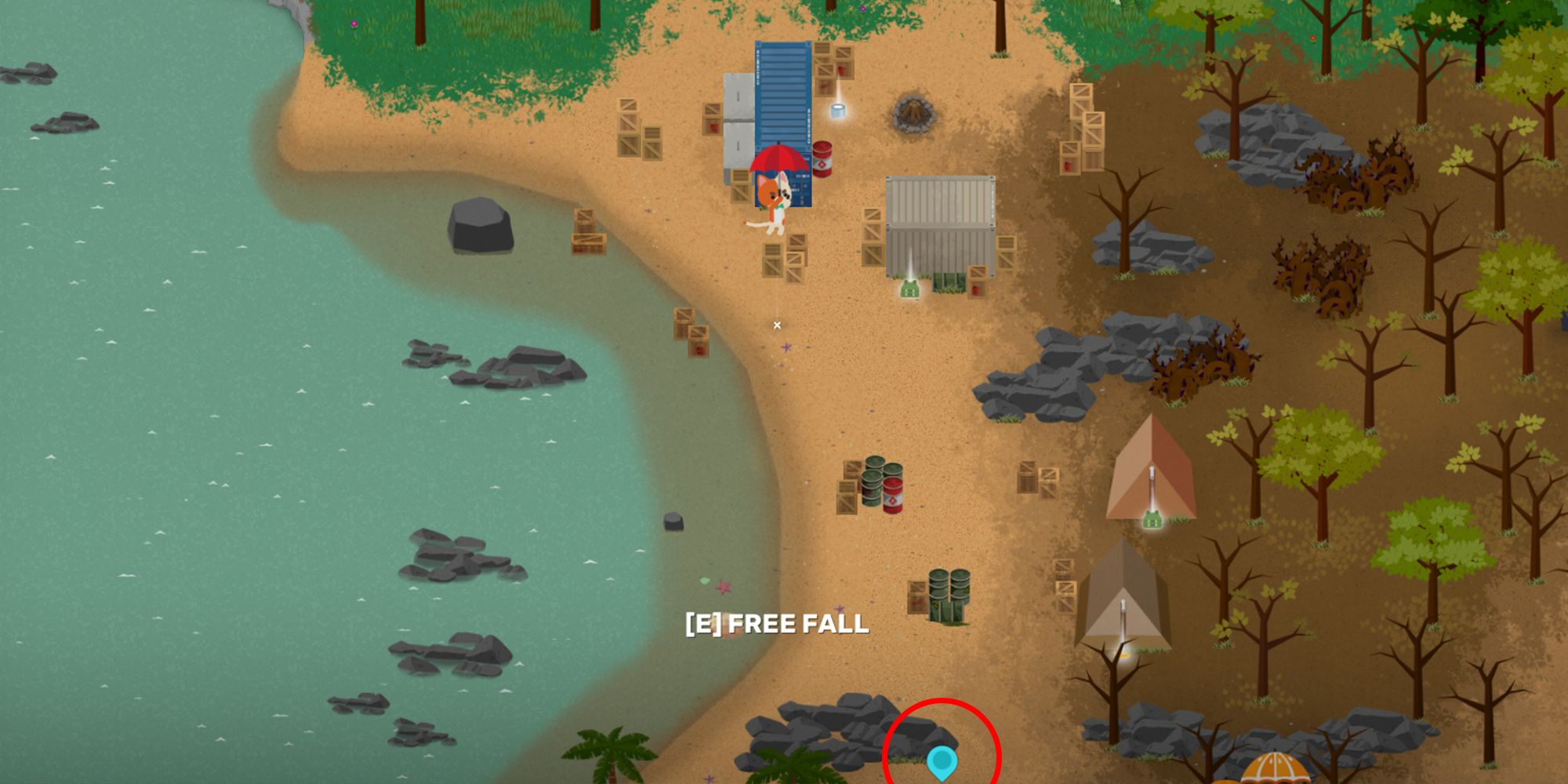 Super Animal Royale - Circling The Ally Direction UI Element To Show How Small It Is