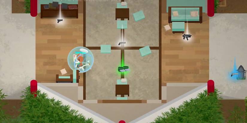 Super Animal Royale - Rolling Past One Of The Super Items In-Game In A Hamster Ball