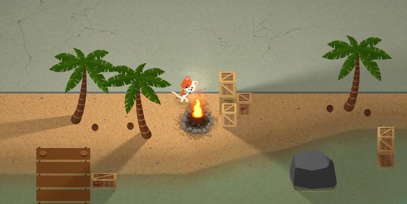 Super Animal Royale - Standing Near A Campfire To HEal