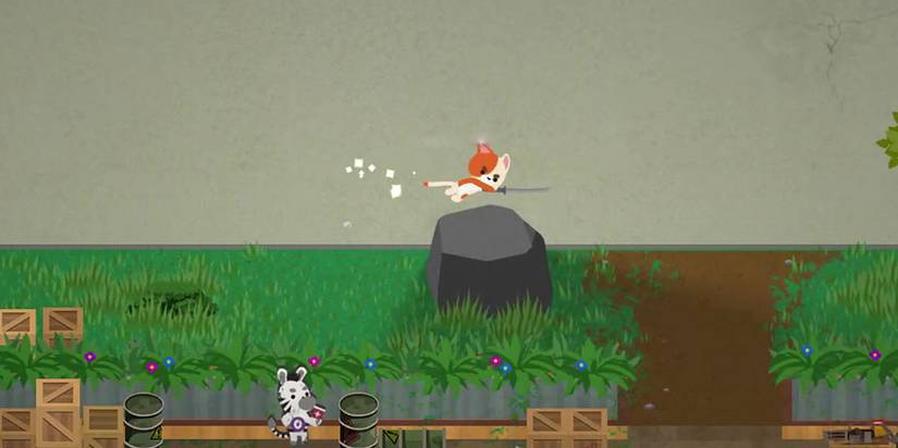 Super Animal Royale - The Little Particle Effects That Come Off Of Your Character When Perfectly Timing One Roll After Another
