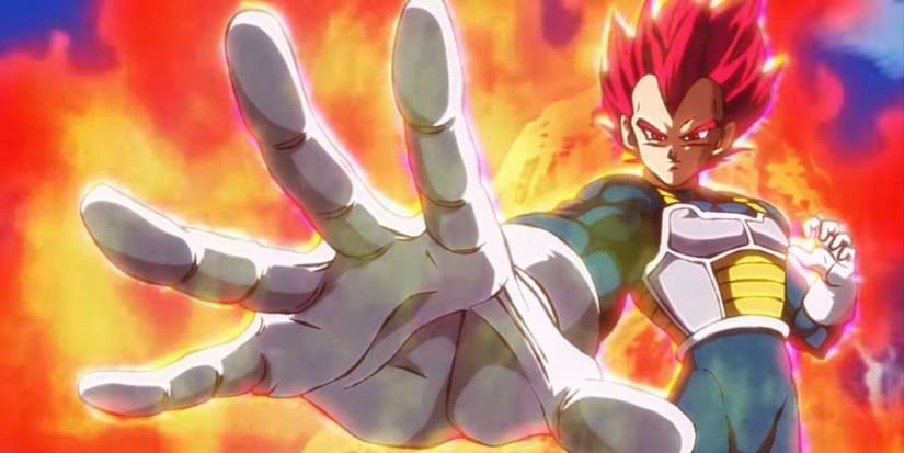 Super Saiyan God Vegeta in Dragon Ball Super Broly