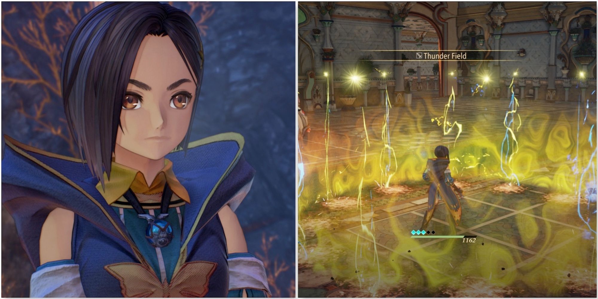 Rinwell and casting magic in Tales of Arise