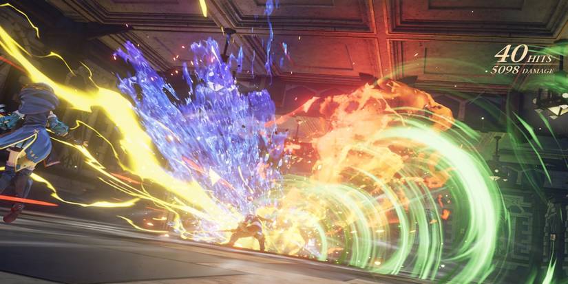 Fighting enemies in Tales of Arise