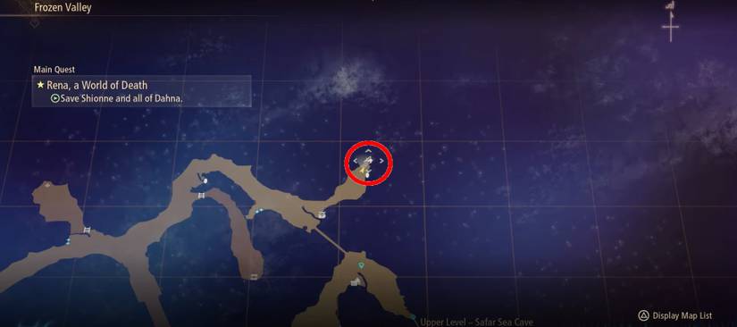 Tales of Arise Frozen Valley Fishing Location