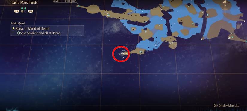 Tales of Arise Lavtu Marshlands Fishing Location