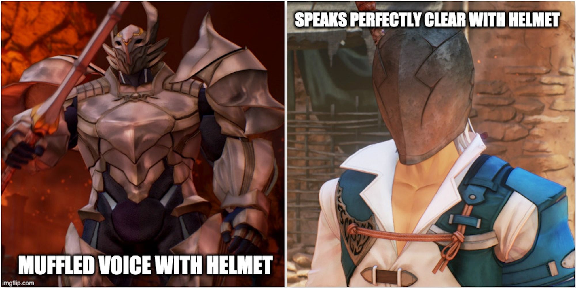 A meme about Alphen from Tales of Arise