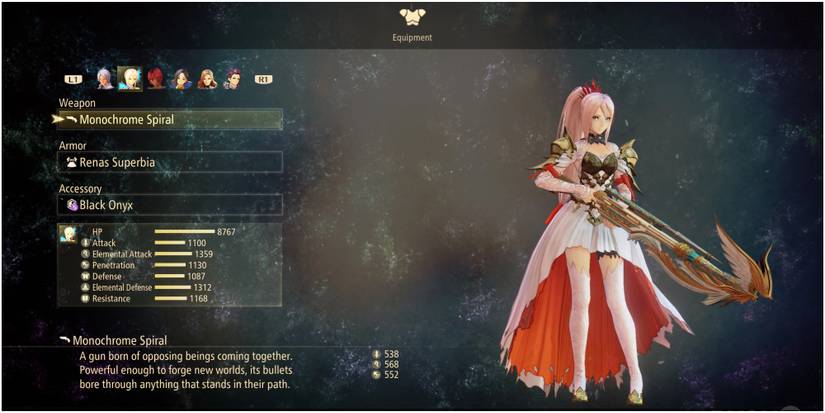 Tales-of-Arise Shionne's best weapon the Monochrome-Spiral