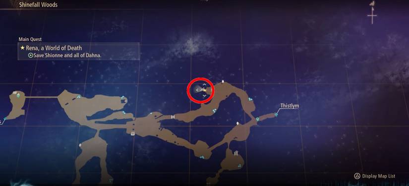 Tales of Arise Shinefall Woods Fishing Location